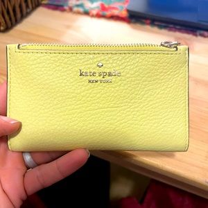 NWOT lemon yellow Kate Spade wallet